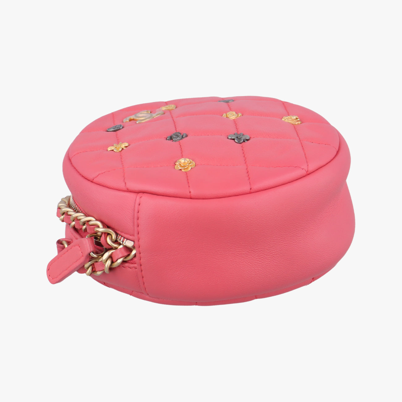 Charms RoundPinklambskinA8162026890476チャームラウンドピンクラムスキンA8162026890476