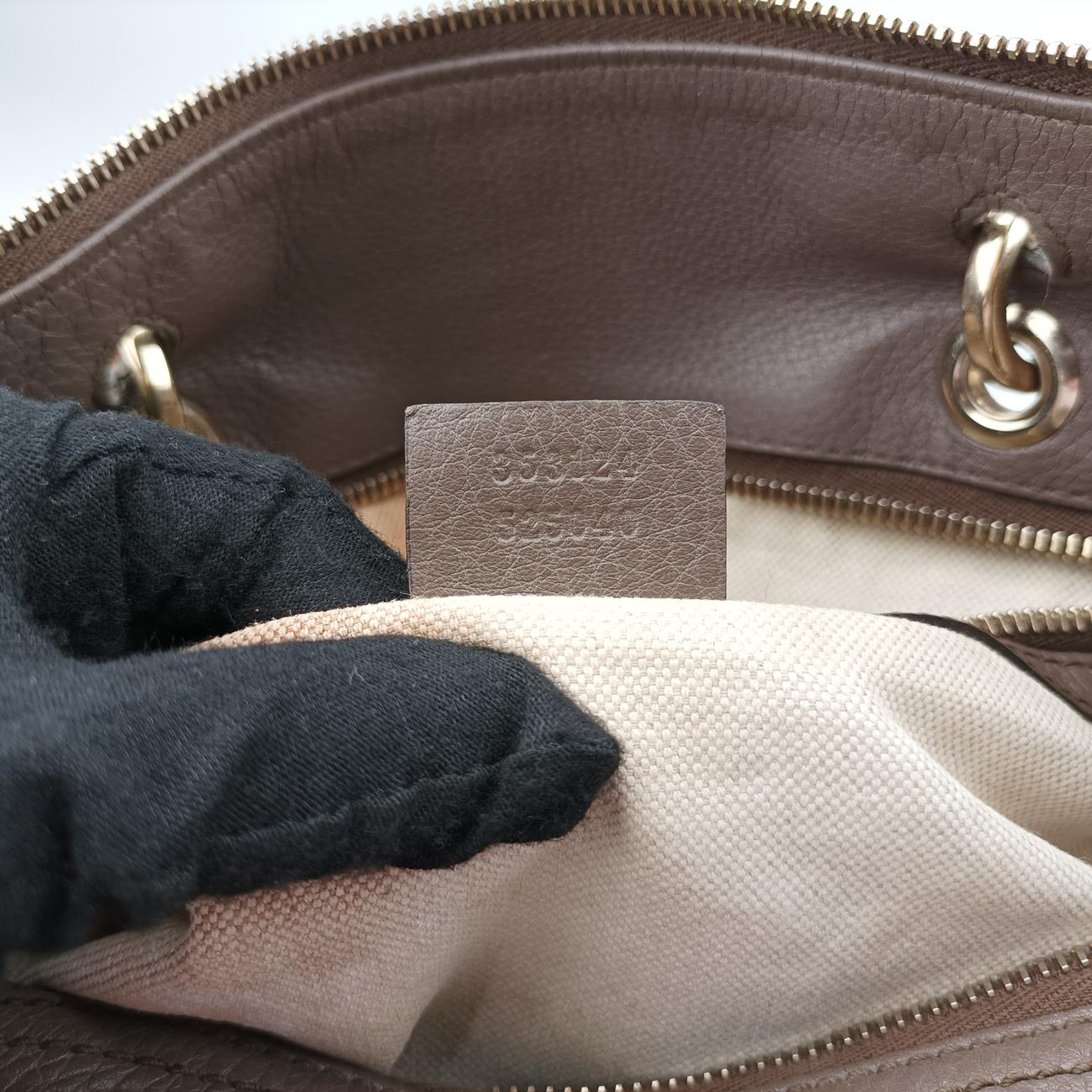 bamboo shopper Brown Leather 353124 E016438274バンブーショッパー ブラウン レザー 353124 E016438274