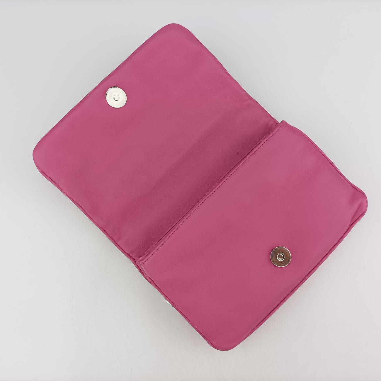 Nappa Gaufre Nero HandbagPinkLeather233ナッパ ゴーフル ネロ ハンドバッグピンクレザー233