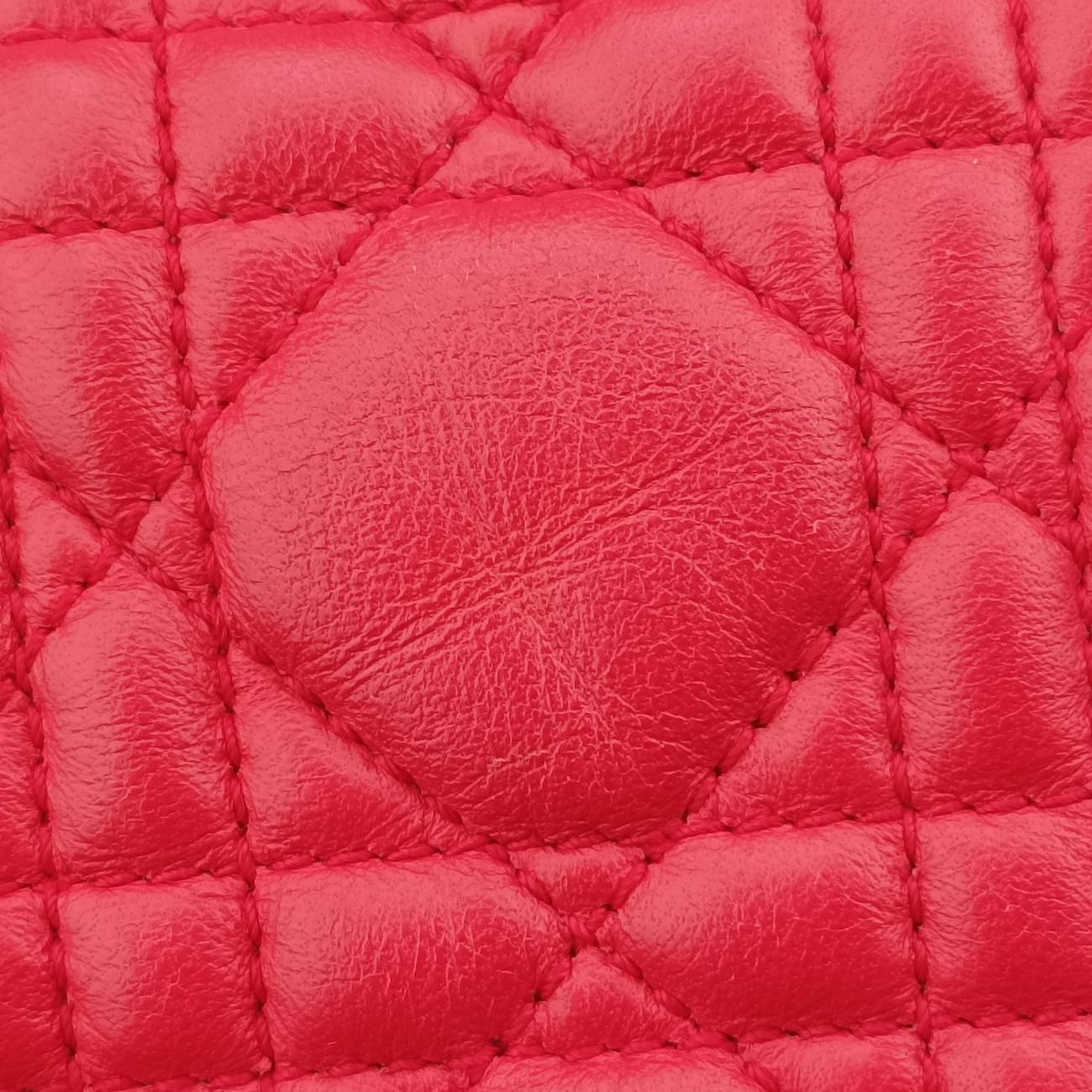 Cannage Dior Soft ShoppingRedlambskin01-BO-0113ディオールソフトショッピングレッドラムスキン01-BO-0113