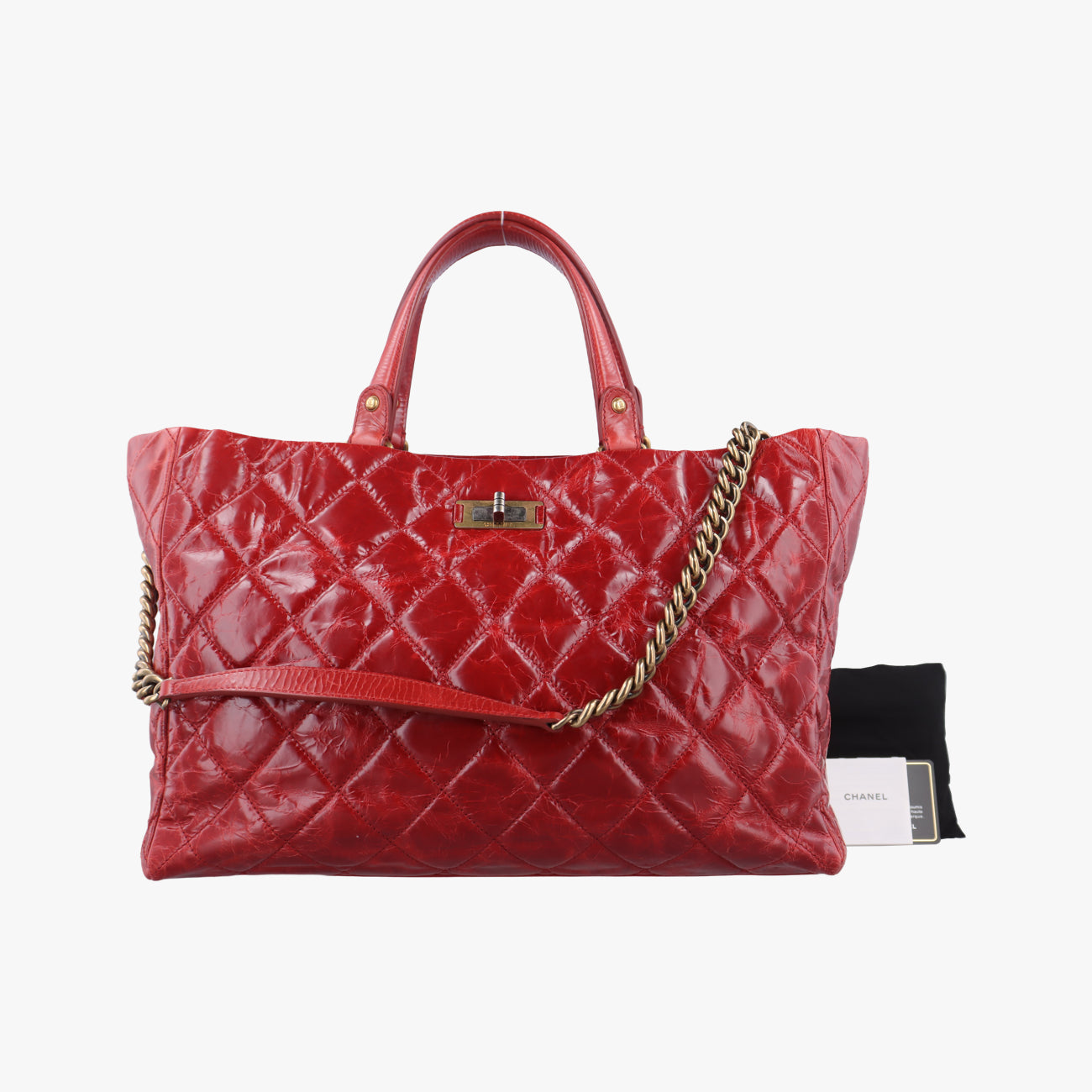 2.55 Matelasse VintageRedLeatherA66818157393122.55 マトラッセ ヴィンテージレッドレザーA6681815739312