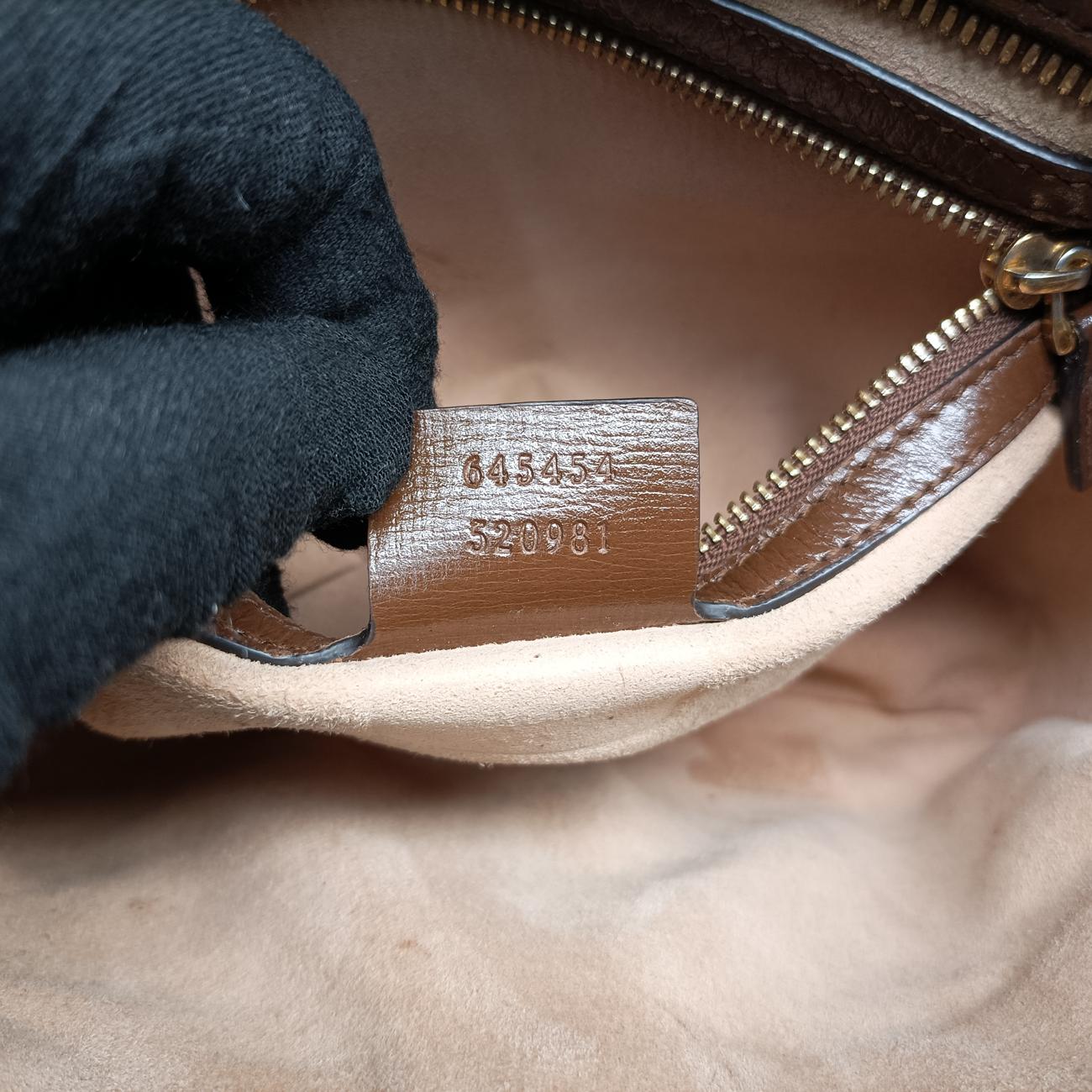 Horsebit 1955 beige×brown PVC coated canvas 645454 D035617110ホースビット 1955 ベージュ×ブラウン PVCコーティングキャンバス 645454 D035617110