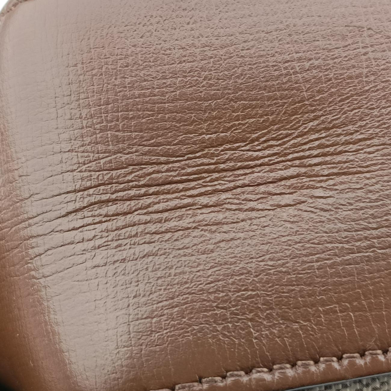 Horsebit 1955 beige×brown PVC coated canvas 645454 D035617110ホースビット 1955 ベージュ×ブラウン PVCコーティングキャンバス 645454 D035617110