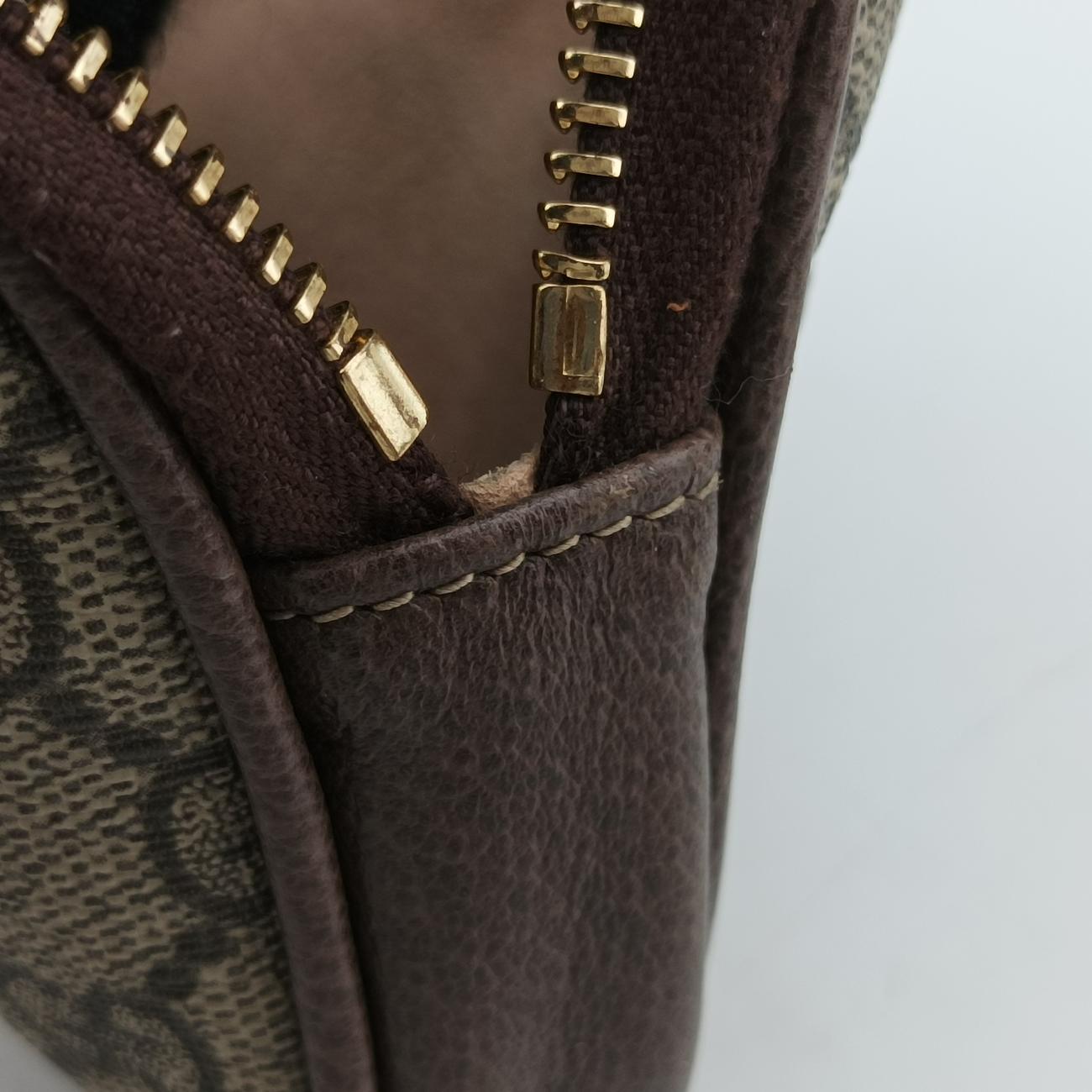 Ophidia Brown×Multicolour PVC coated canvas x leather 519308 オフィディア ブラウン×マルチカラー PVCコーティングキャンバス×レザー 519308 