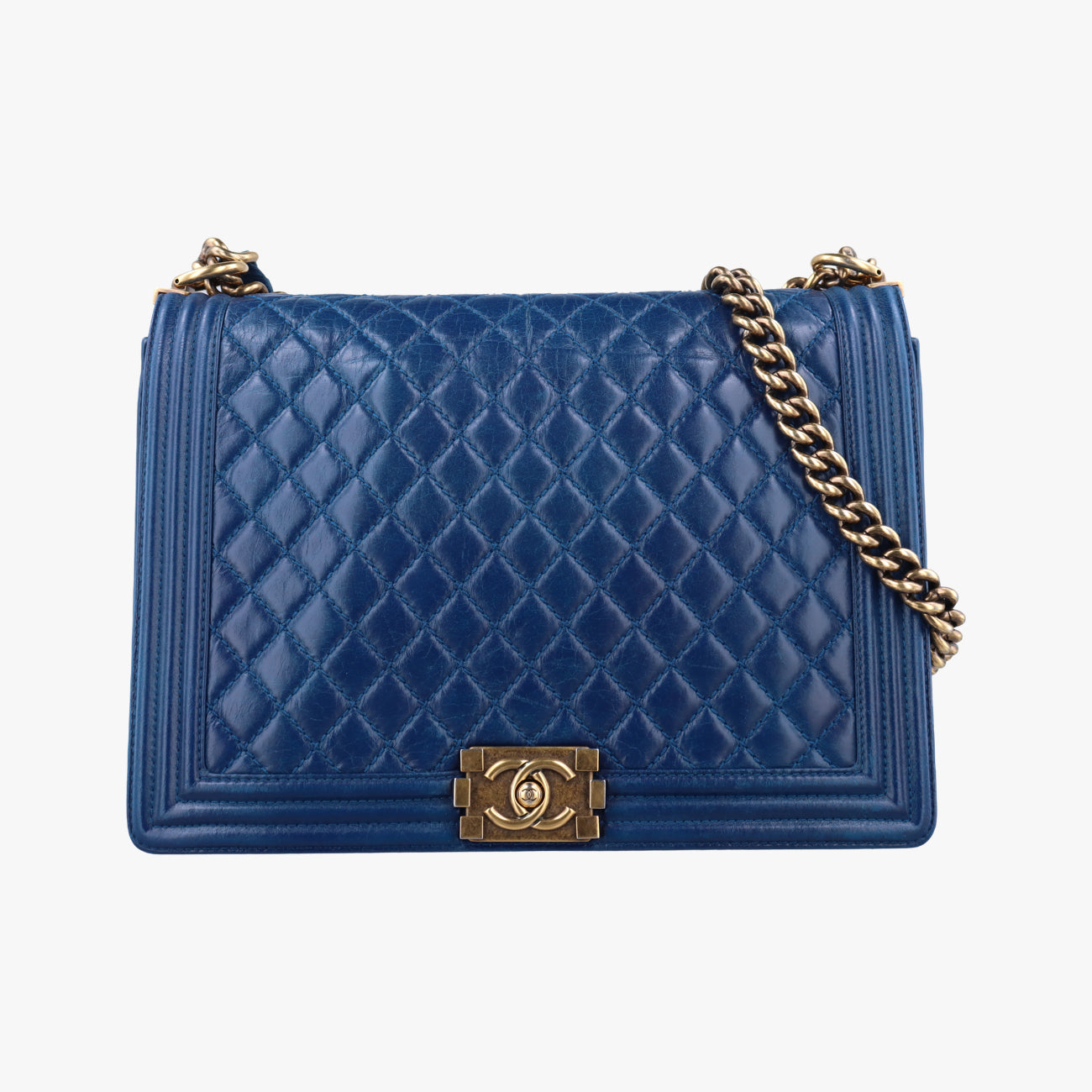 BOY CHANELBlueleatherA6708717751438ボーイシャネルブルーレザーA6708717751438