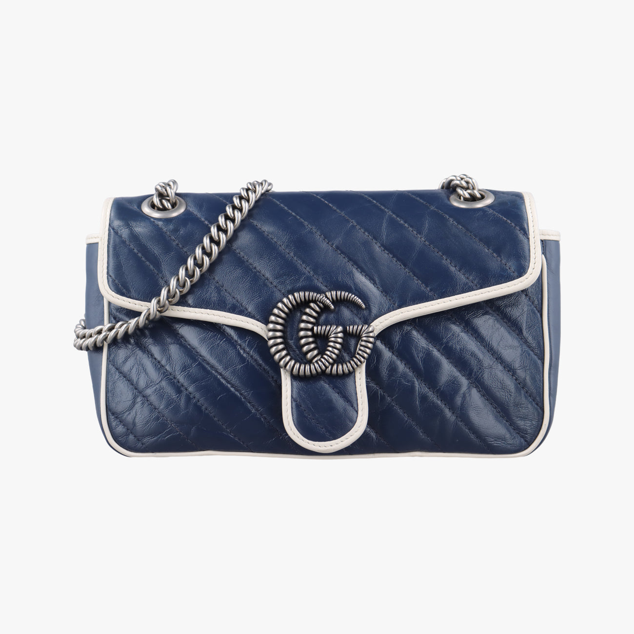 GG MarmontBlueLeather443497I031849371GGマーモントブルーレザー443497I031849371