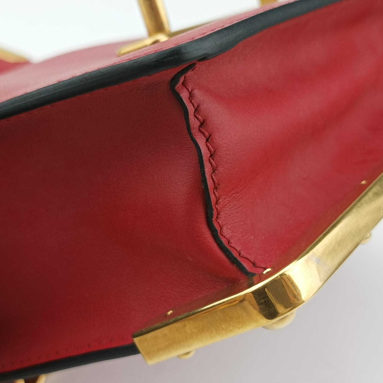 City Calf Cahier Red leather 25シティカーフ カイエ レッド レザー 25