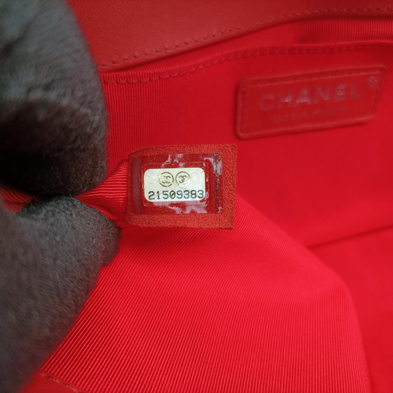 BOY CHANEL Red Leather 21509383ボーイシャネル レッド レザー A67086 21509383
