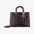 Lady Dior brownish red Patent 08-MA-0150レディディオール ブラウニッシュレッド パテント 08-MA-0150