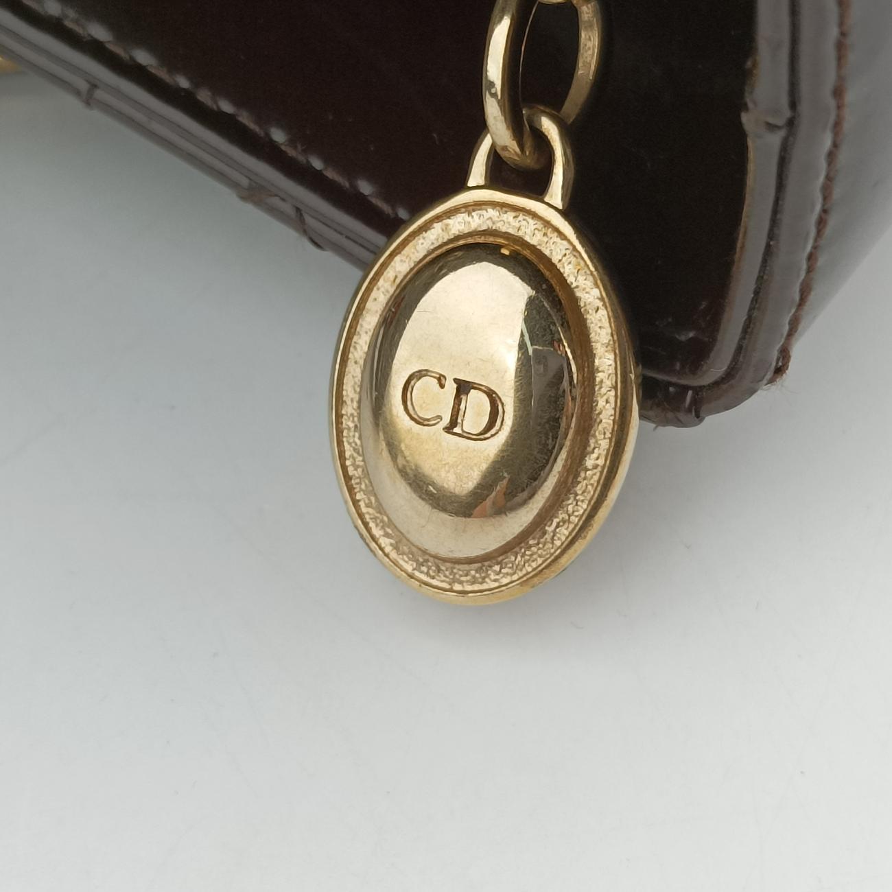 Lady Dior brownish red Patent 08-MA-0150レディディオール ブラウニッシュレッド パテント 08-MA-0150