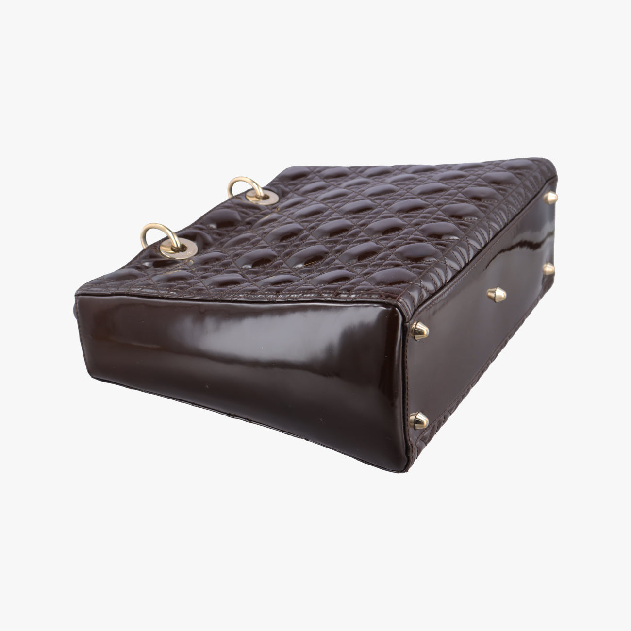 Lady Dior brownish red Patent 08-MA-0150レディディオール ブラウニッシュレッド パテント 08-MA-0150