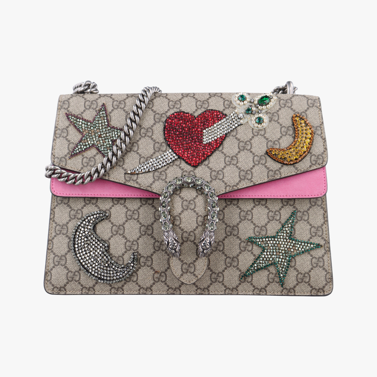 DionysusBeige x Pink x MulticolorPVC coated canvas403348G020000441ディオニュソスベージュ×ピンク×マルチカラーPVCコーティングキャンバス403348G020000441