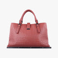 Roma Intrecciato Burgundy lambskin B01570745Eローマ イントレチャート ワインレッド ラムスキン B01570745E