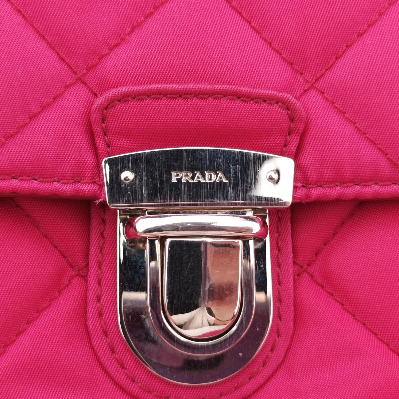 Stitched quiltingPinkNylon/LeatherBR4965173ステッチキルティングピンクナイロン/レザーBR4965173