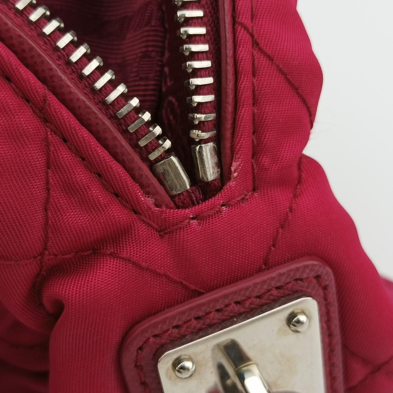 Stitched quiltingPinkNylon/LeatherBR4965173ステッチキルティングピンクナイロン/レザーBR4965173