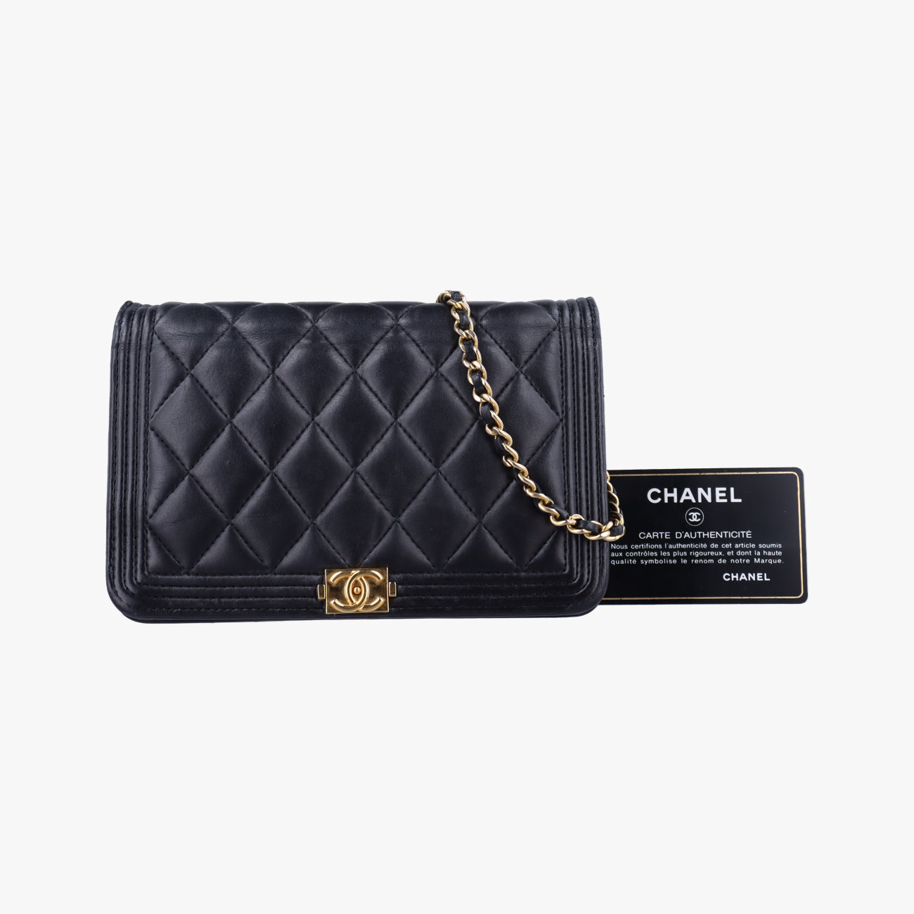 BOY CHANELBlacklambskinA8028725927874ボーイシャネルブラックラムスキンA8028725927874