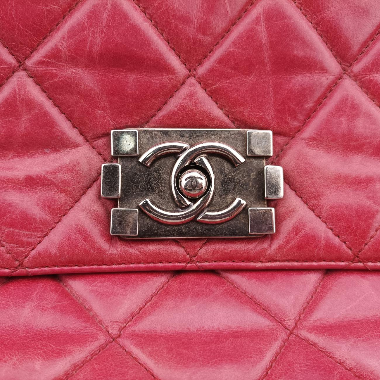 Quilted Boy TopRedLeatherA6692015944517キルティング  ボーイ トップレッドレザーA6692015944517