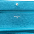 Caviar Wallet Chain Blue Leather A68872 17898763キャビア ウォレット チェーン ブルー レザー A68872 17898763