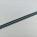 Caviar Wallet Chain Blue Leather A68872 17898763キャビア ウォレット チェーン ブルー レザー A68872 17898763