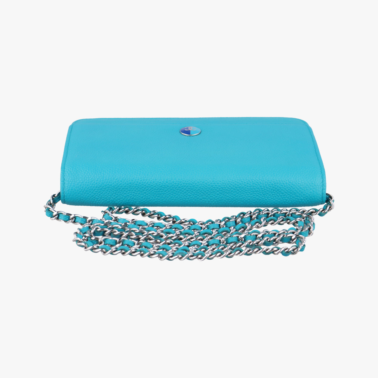 Caviar Wallet Chain Blue Leather A68872 17898763キャビア ウォレット チェーン ブルー レザー A68872 17898763