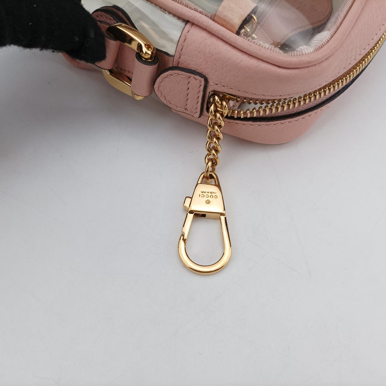 OPHIDIAPink×MulticolourPVC ×Leather517350オフィディアピンク×マルチカラーPVC×レザー517350