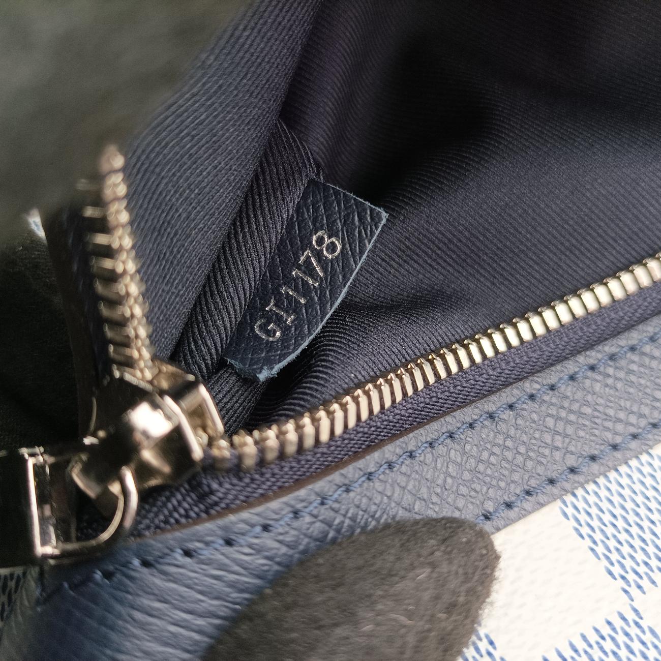 Damier Coast Match Point MessengerAzurPVC Coated Canvas Damié CoastN40019GI1178ダミエ コースト マッチポイントメッセンジャーアズールPVCコーティングキャンバス ダミエ コーストN40019GI1178