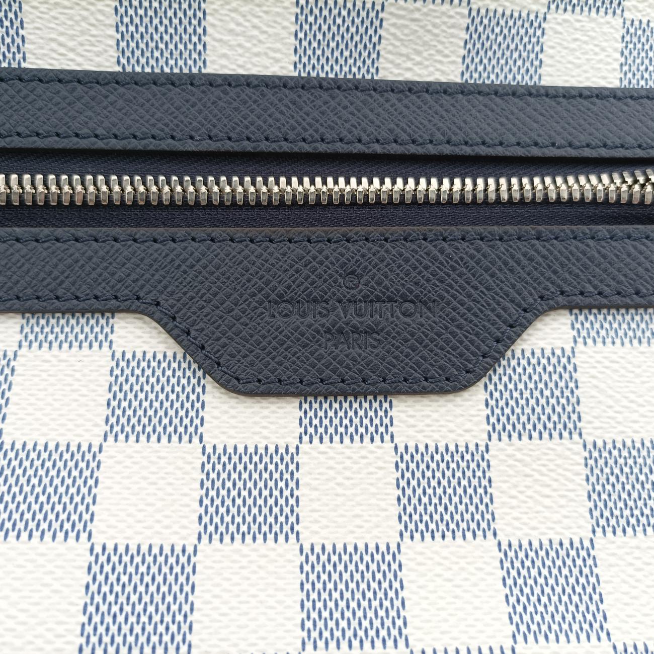 Damier Coast Match Point MessengerAzurPVC Coated Canvas Damié CoastN40019GI1178ダミエ コースト マッチポイントメッセンジャーアズールPVCコーティングキャンバス ダミエ コーストN40019GI1178