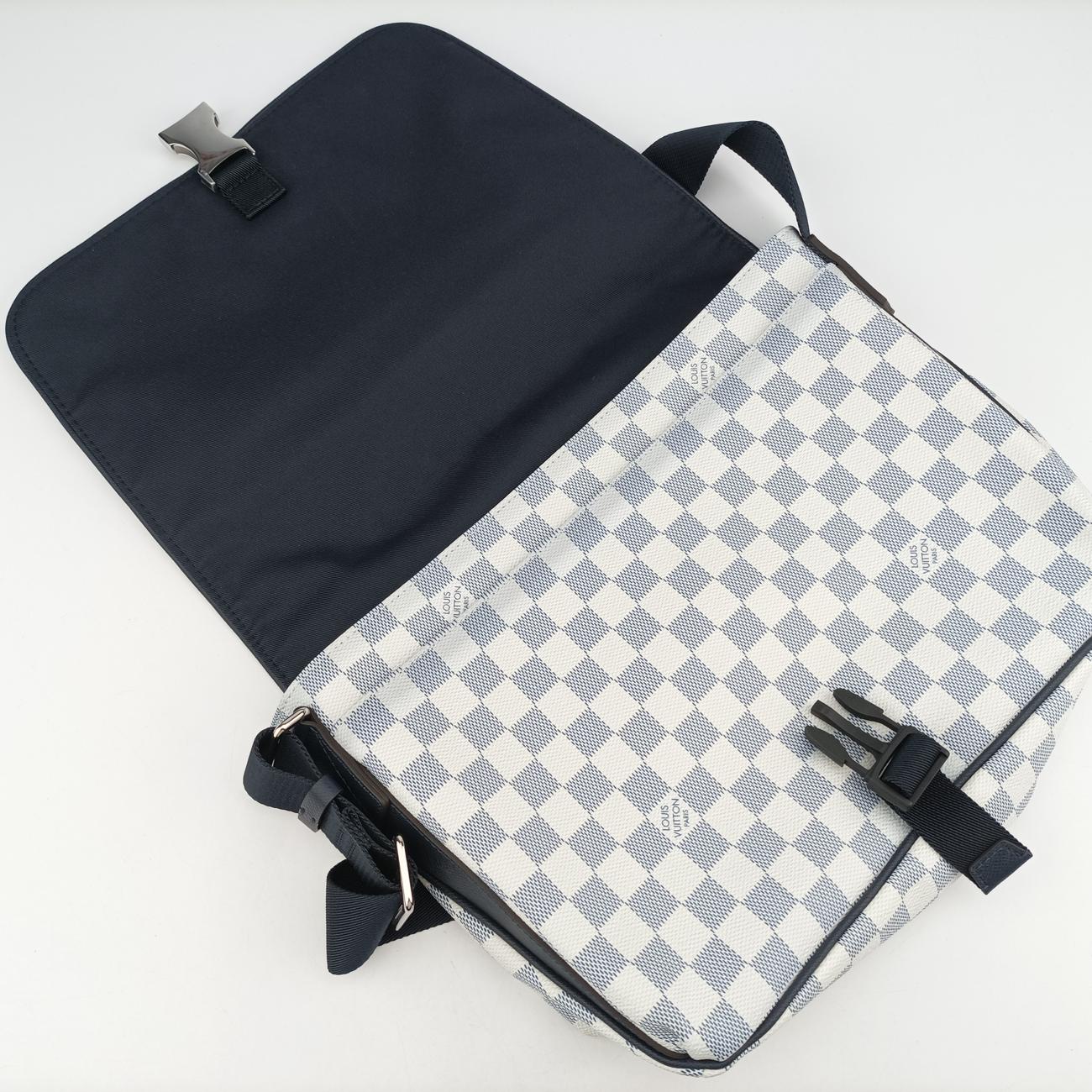 Damier Coast Match Point MessengerAzurPVC Coated Canvas Damié CoastN40019GI1178ダミエ コースト マッチポイントメッセンジャーアズールPVCコーティングキャンバス ダミエ コーストN40019GI1178