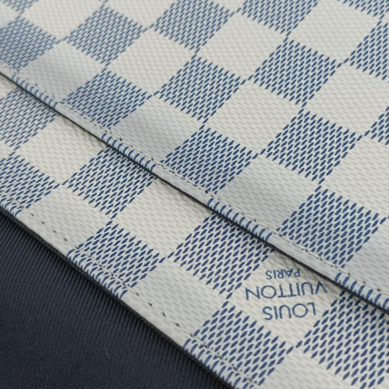 Damier Coast Match Point MessengerAzurPVC Coated Canvas Damié CoastN40019GI1178ダミエ コースト マッチポイントメッセンジャーアズールPVCコーティングキャンバス ダミエ コーストN40019GI1178