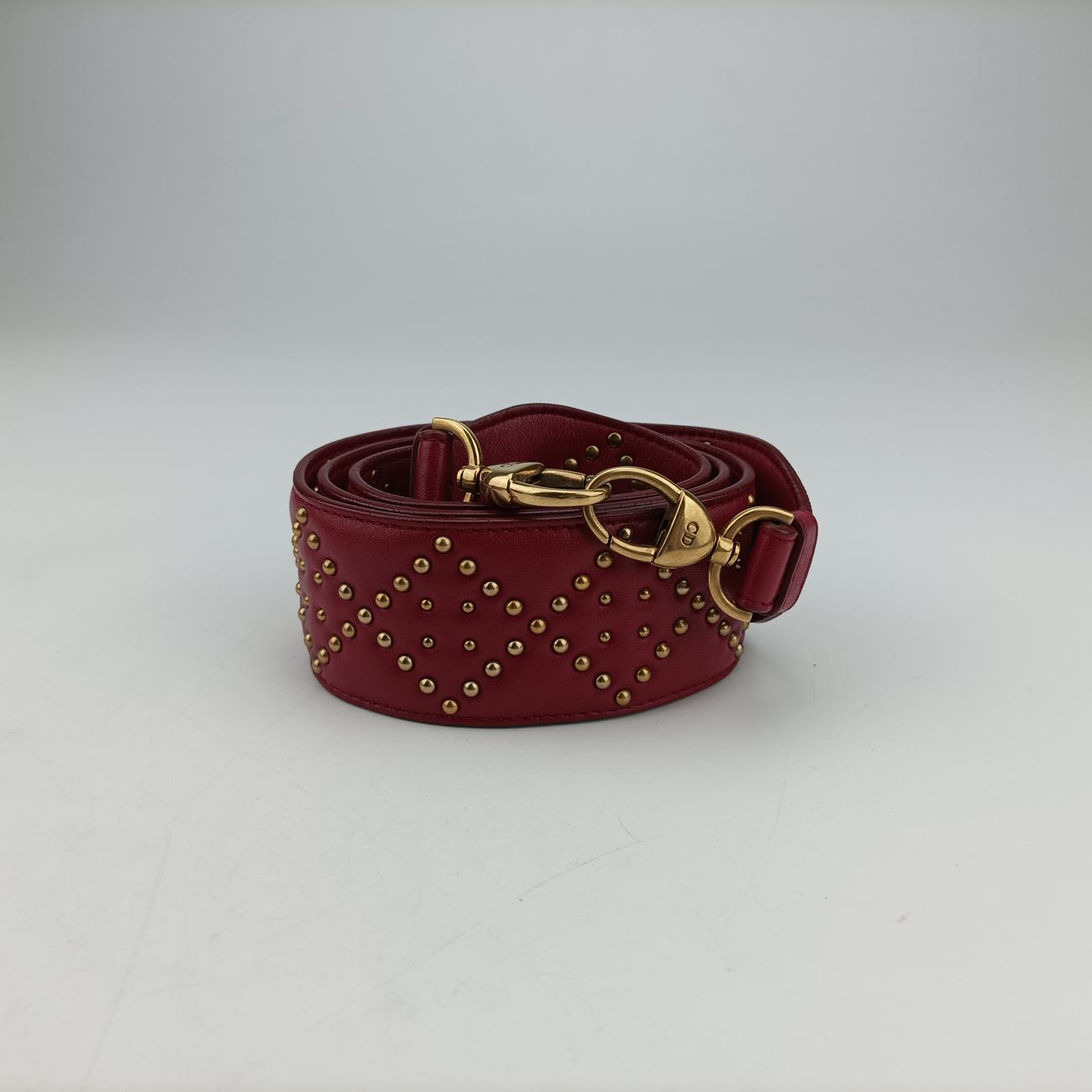 Lady Dior Red lambskin 28-MA-0137レディディオール レッド ラムスキン 28-MA-0137