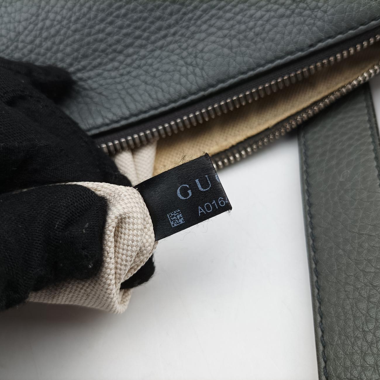 Interlocking G Logo Soho Messenger Grey Leather 322059 A016476622インターロッキングG ソーホー メッセンジャー グレー レザー 322059 A016476622
