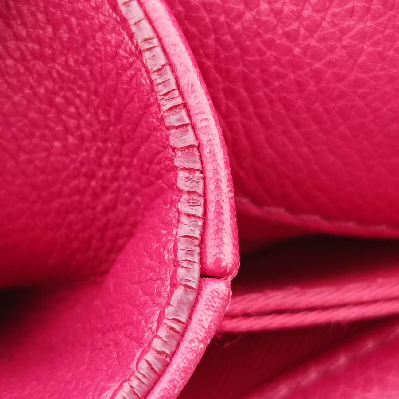 Lockme 2Pink×BurgundyleatherDU4165ロックミーIIピンク×ワインレッドレザーDU4165