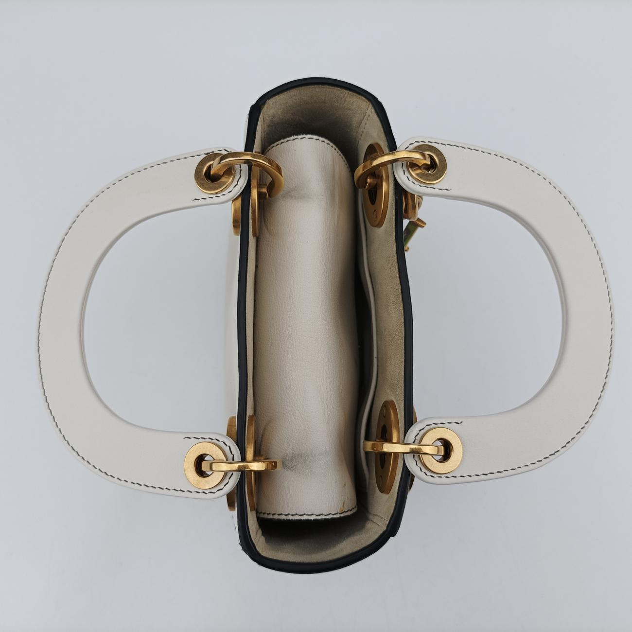 Niki de Saint Phalle Lady Dior White×multicolor Leather 04-MA-1127ニキ ドゥ サンファル レディ ディオール ホワイト×マルチカラー レザー 04-MA-1127