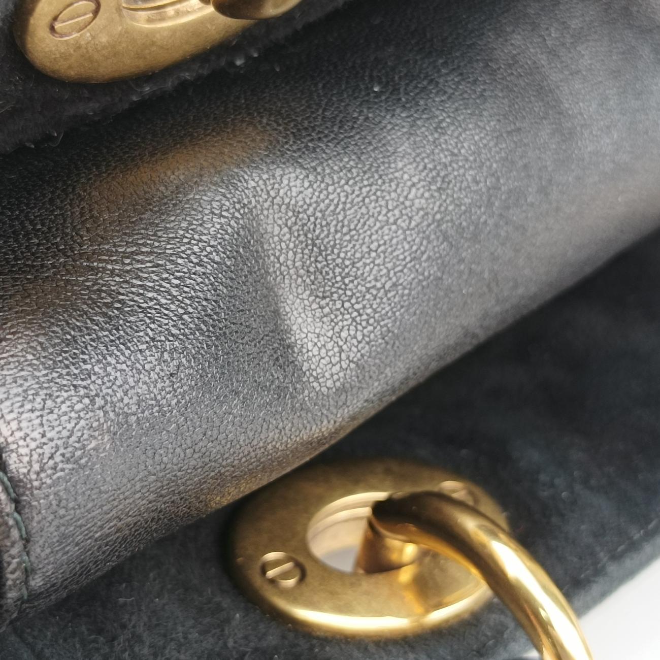 Lady Dior Black lambskin 28-MA-0117レディディオール ブラック ラムスキン 28-MA-0117