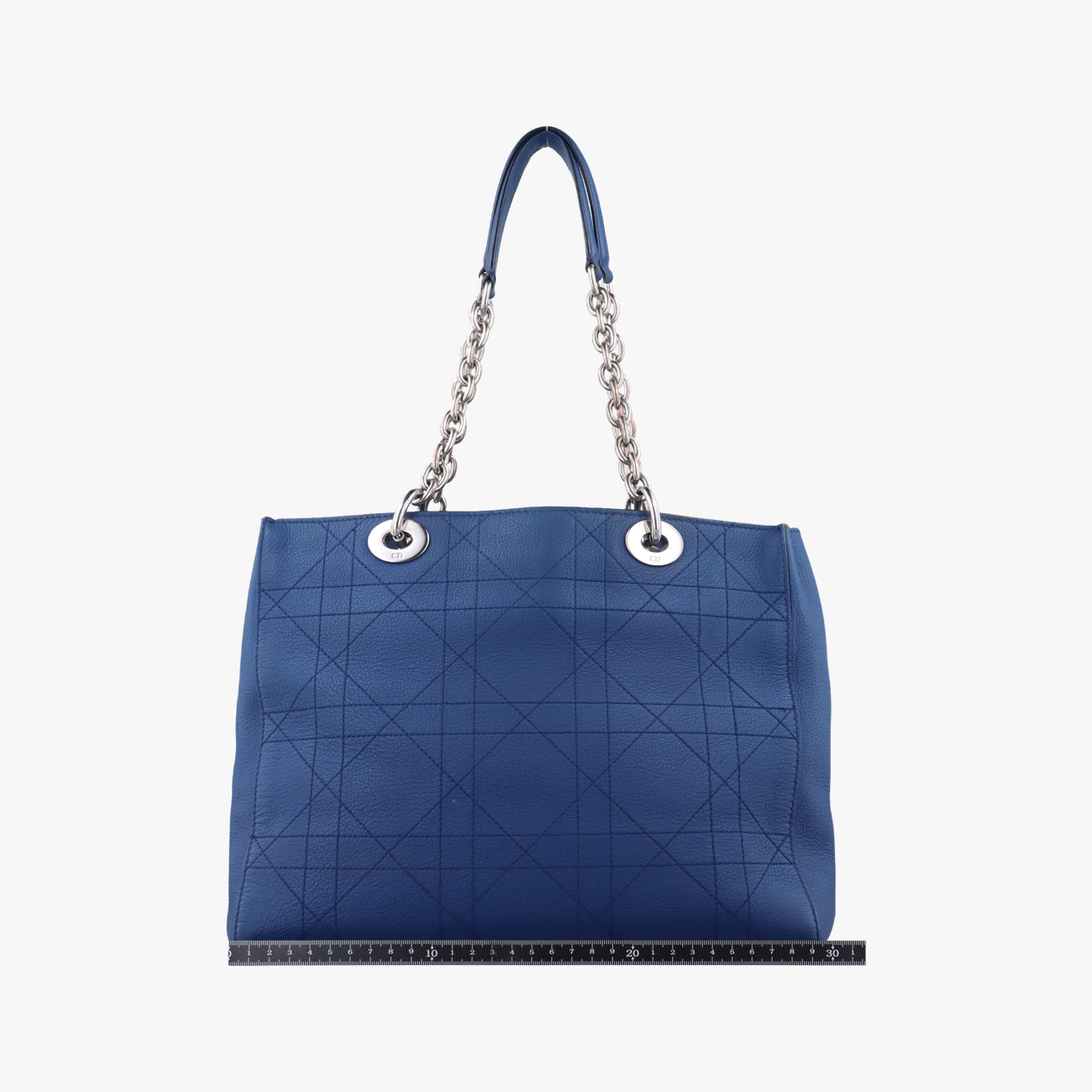 Medium Cannage Grained Blue Leather 01-RU-0166ミディアムカナージュグレイン ブルー レザー 01-RU-0166