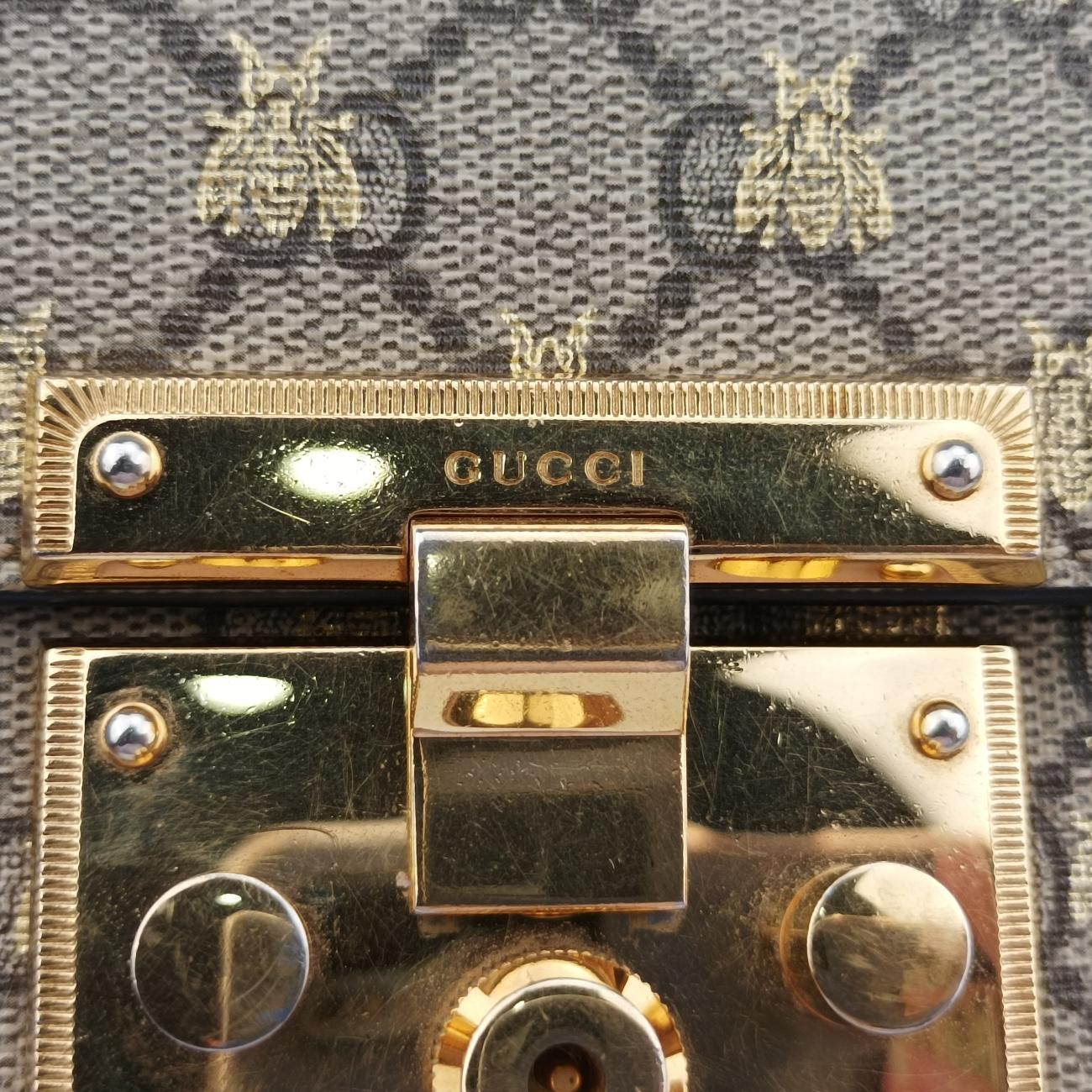 Padlock Brown PVC coated canvas 409487 E025251503パドロック ブラウン PVCコーティングキャンバス 409487 E025251503