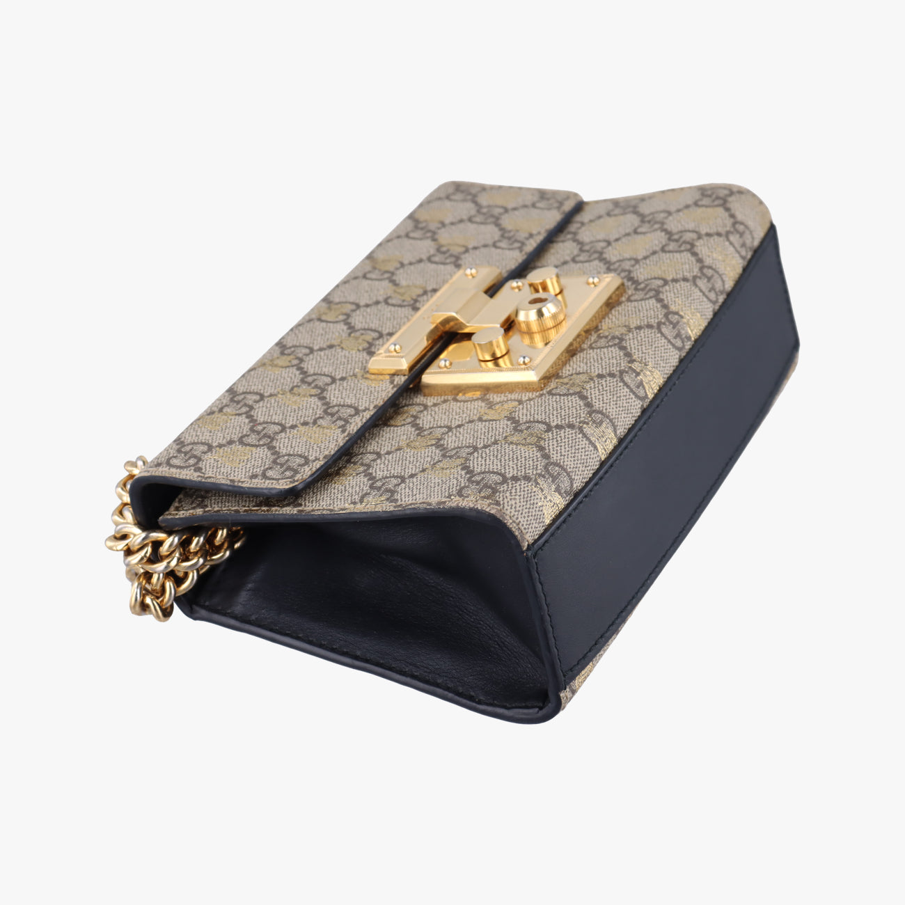 Padlock Brown PVC coated canvas 409487 E025251503パドロック ブラウン PVCコーティングキャンバス 409487 E025251503