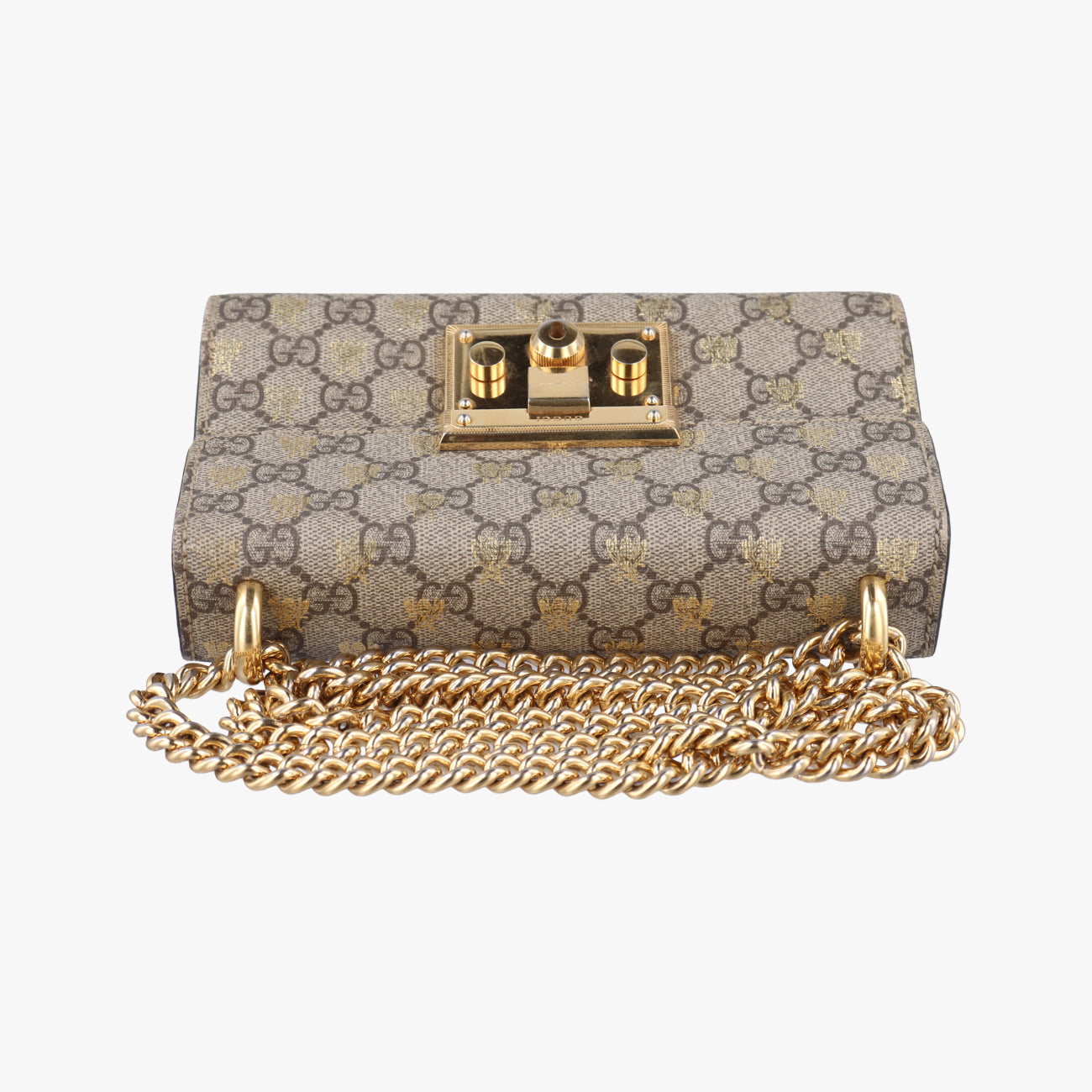 Padlock Brown PVC coated canvas 409487 E025251503パドロック ブラウン PVCコーティングキャンバス 409487 E025251503