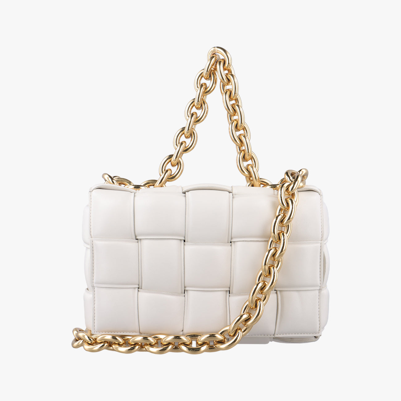 The Chain Cassette White lambskin B09341150Oザ チェーン カセット ホワイト ラムスキン B09341150O