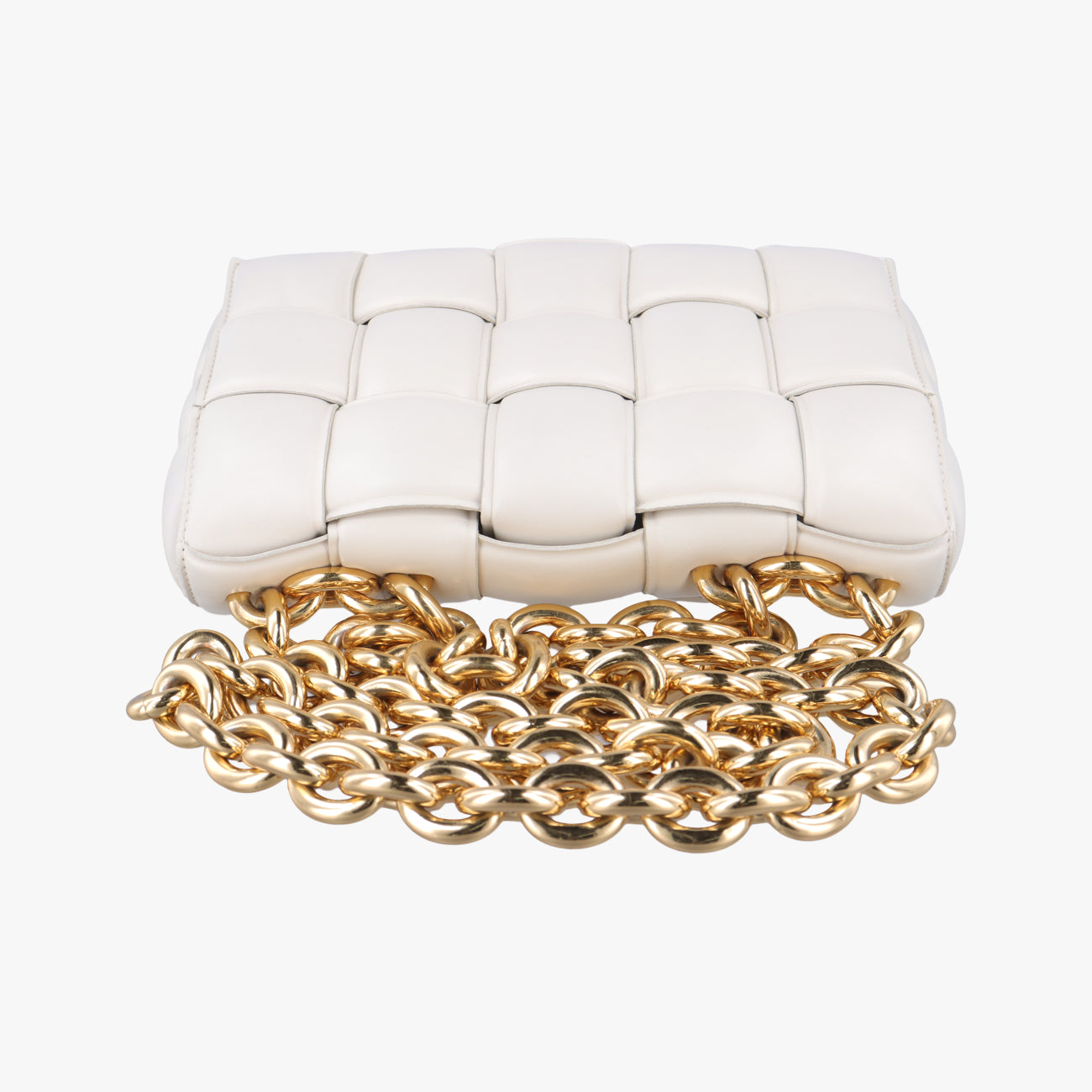 The Chain Cassette White lambskin B09341150Oザ チェーン カセット ホワイト ラムスキン B09341150O