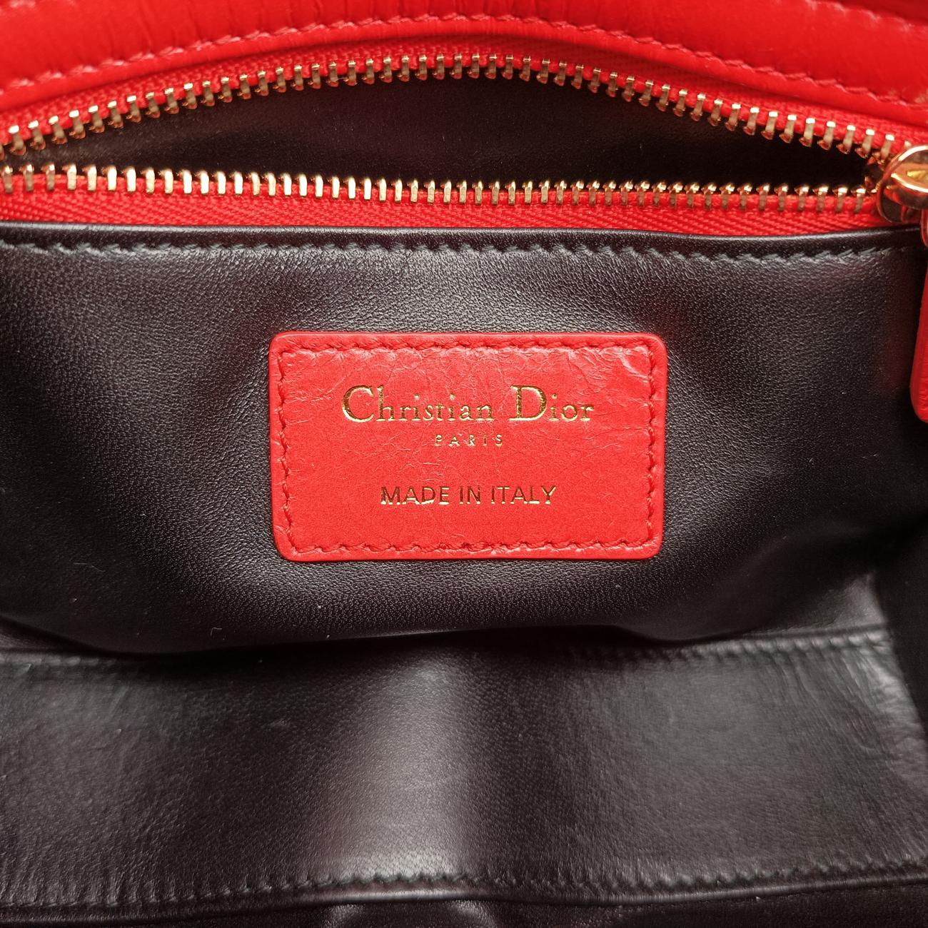 Mini Sequin Lady Dior Red×Multicolour Leather 18-MA-1126ミニ スパンコール　レディ ディオール レッド×マルチカラー レザー 18-MA-1126