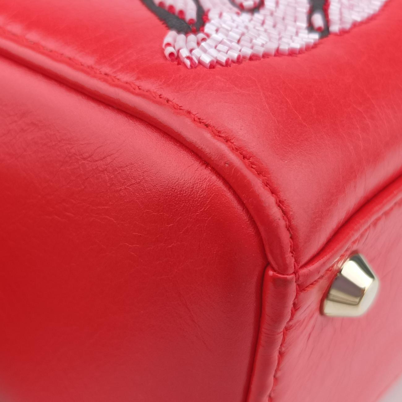 Mini Sequin Lady Dior Red×Multicolour Leather 18-MA-1126ミニ スパンコール　レディ ディオール レッド×マルチカラー レザー 18-MA-1126
