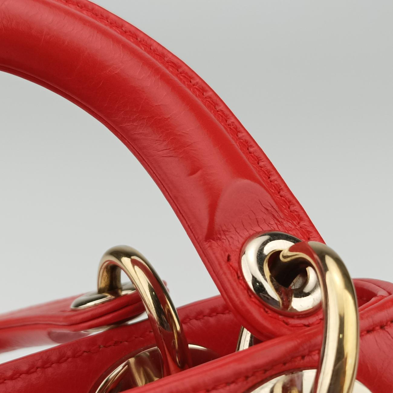 Mini Sequin Lady Dior Red×Multicolour Leather 18-MA-1126ミニ スパンコール　レディ ディオール レッド×マルチカラー レザー 18-MA-1126