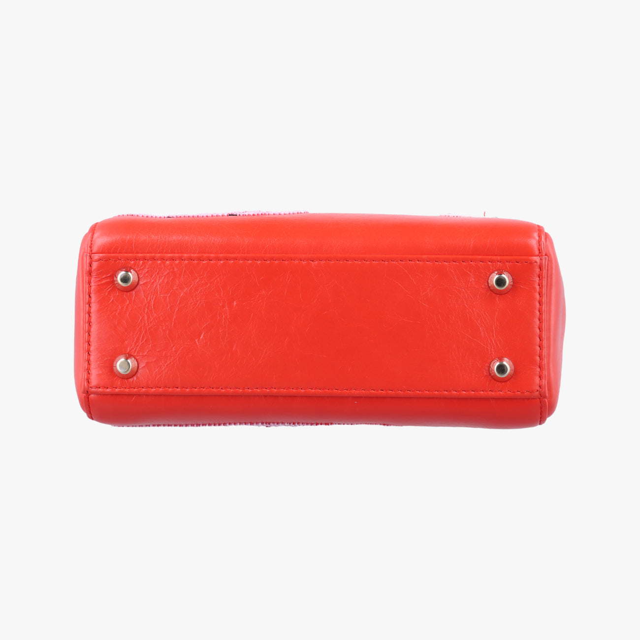 Mini Sequin Lady Dior Red×Multicolour Leather 18-MA-1126ミニ スパンコール　レディ ディオール レッド×マルチカラー レザー 18-MA-1126