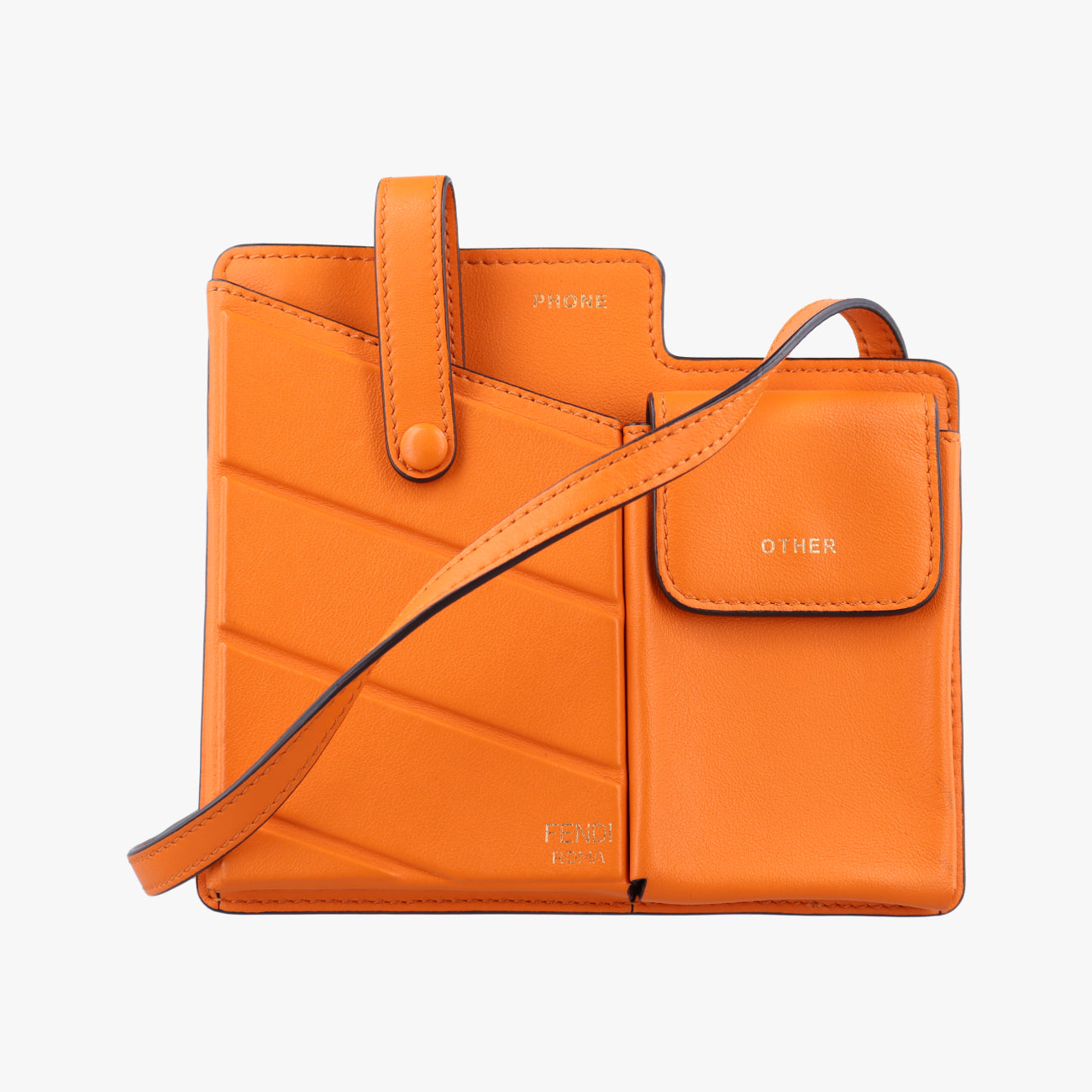 Mini Century Phone Case Orange Leather 8BS026-A5DY-193-0189バスティーン ミニ センチュリー フォンケース オレンジ レザー 8BS026 8BS026-A5DY-193-0189