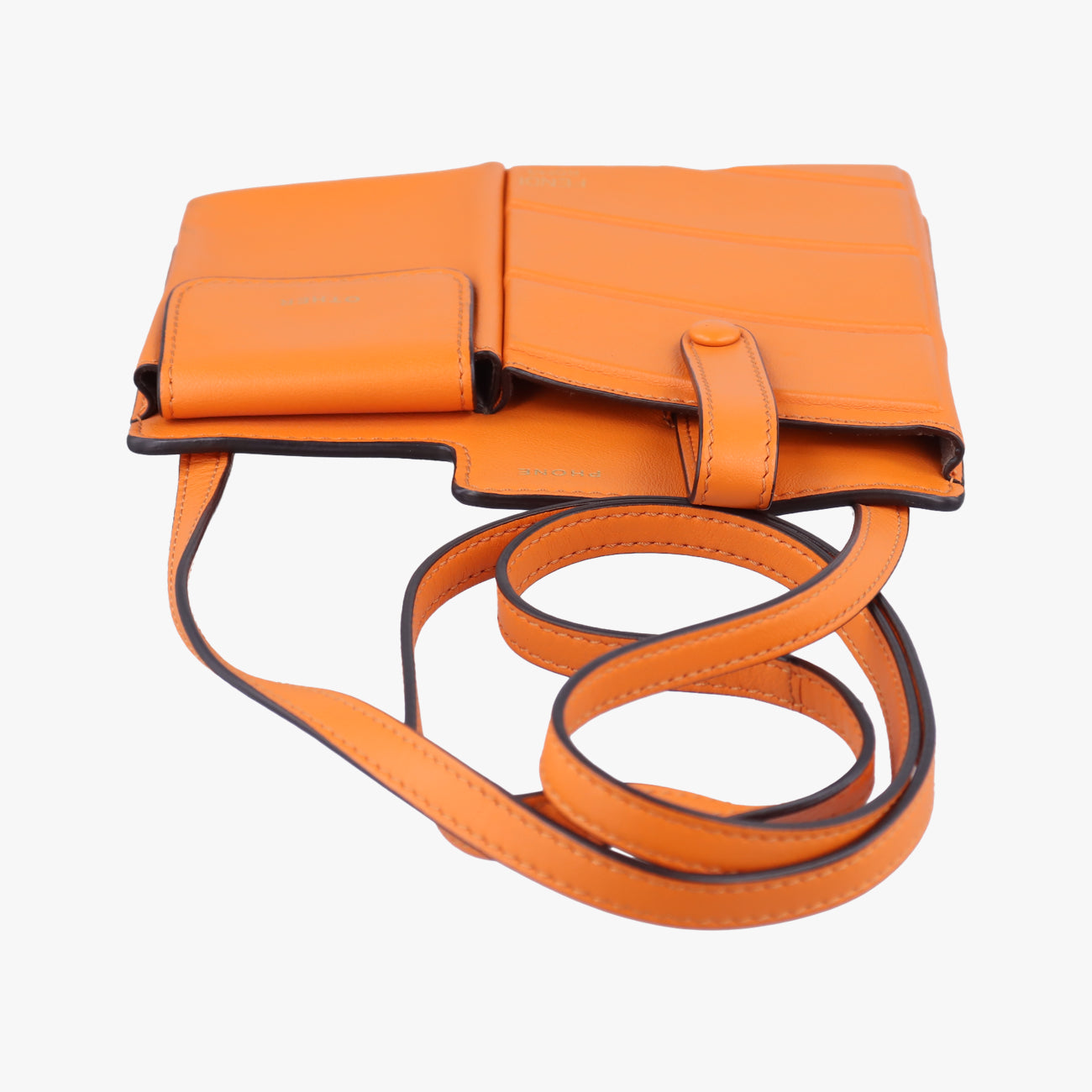 Mini Century Phone Case Orange Leather 8BS026-A5DY-193-0189バスティーン ミニ センチュリー フォンケース オレンジ レザー 8BS026 8BS026-A5DY-193-0189
