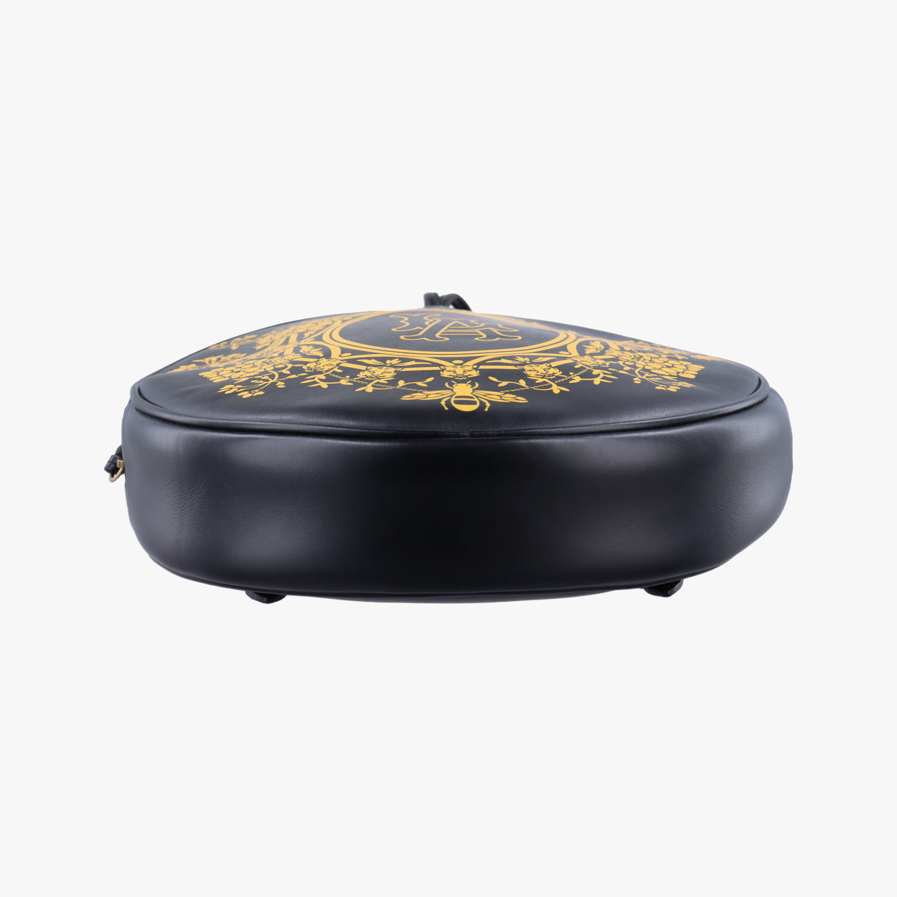 Unisex LA Angels Round Floral Black×Multicolour Leather 543324 C026821195MLBコラボ LA エンジェルス ラウンド フローラル ブラック×マルチカラー レザー 543324 C026821195