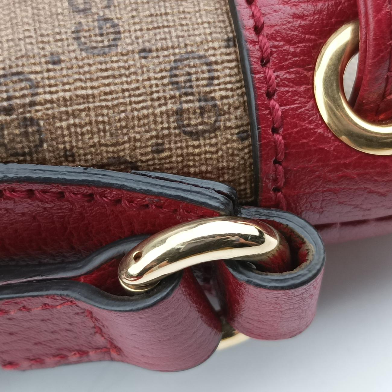 Doraemon collaboration Beige x Bordeaux x Multicolor PVC coated canvas 647801 G033979953ドラえもんコラボ ベージュ×ボルドー×マルチカラー PVCコーティングキャンバス 647801 G033979953