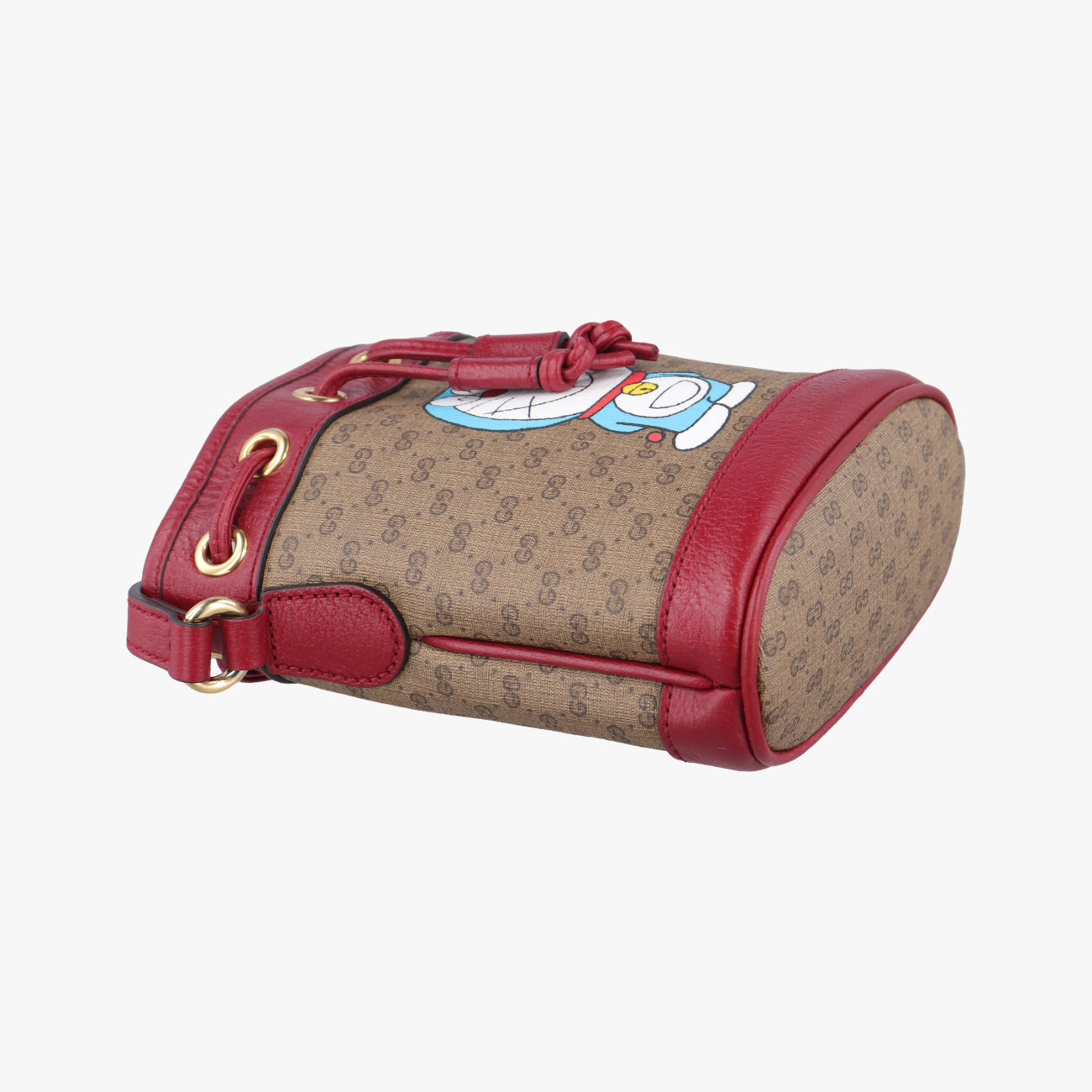 Doraemon collaboration Beige x Bordeaux x Multicolor PVC coated canvas 647801 G033979953ドラえもんコラボ ベージュ×ボルドー×マルチカラー PVCコーティングキャンバス 647801 G033979953