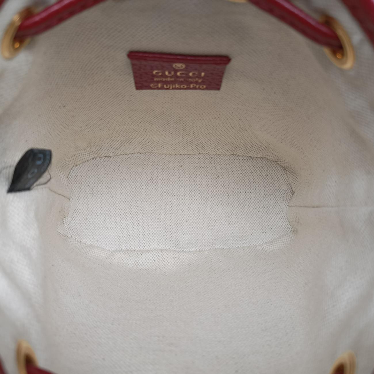 Doraemon collaboration Beige x Bordeaux x Multicolor PVC coated canvas 647801 G033979953ドラえもんコラボ ベージュ×ボルドー×マルチカラー PVCコーティングキャンバス 647801 G033979953